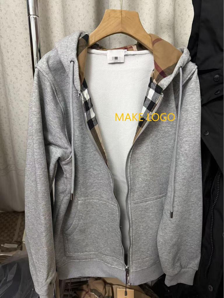 Высококачественная мужская толстовка с капюшоном в британском стиле с вышитым логотипом - Европейские размеры, Осенне-зимняя куртка