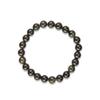 Браслет из натурального камня черного агата