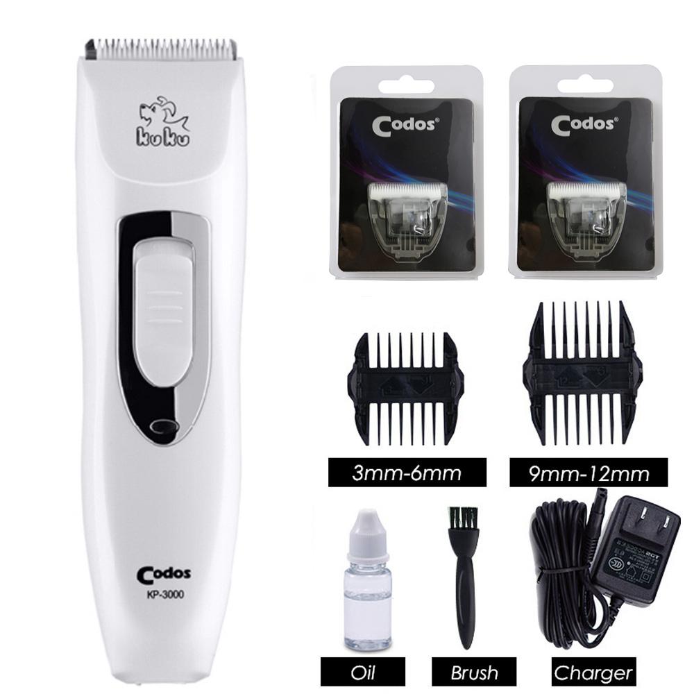 Codos KP3000 Rechargeable Pet Cat Dog H Trimmer Profional Groomg Kit Electrical Dog Clippers Shaver Set Hcut He