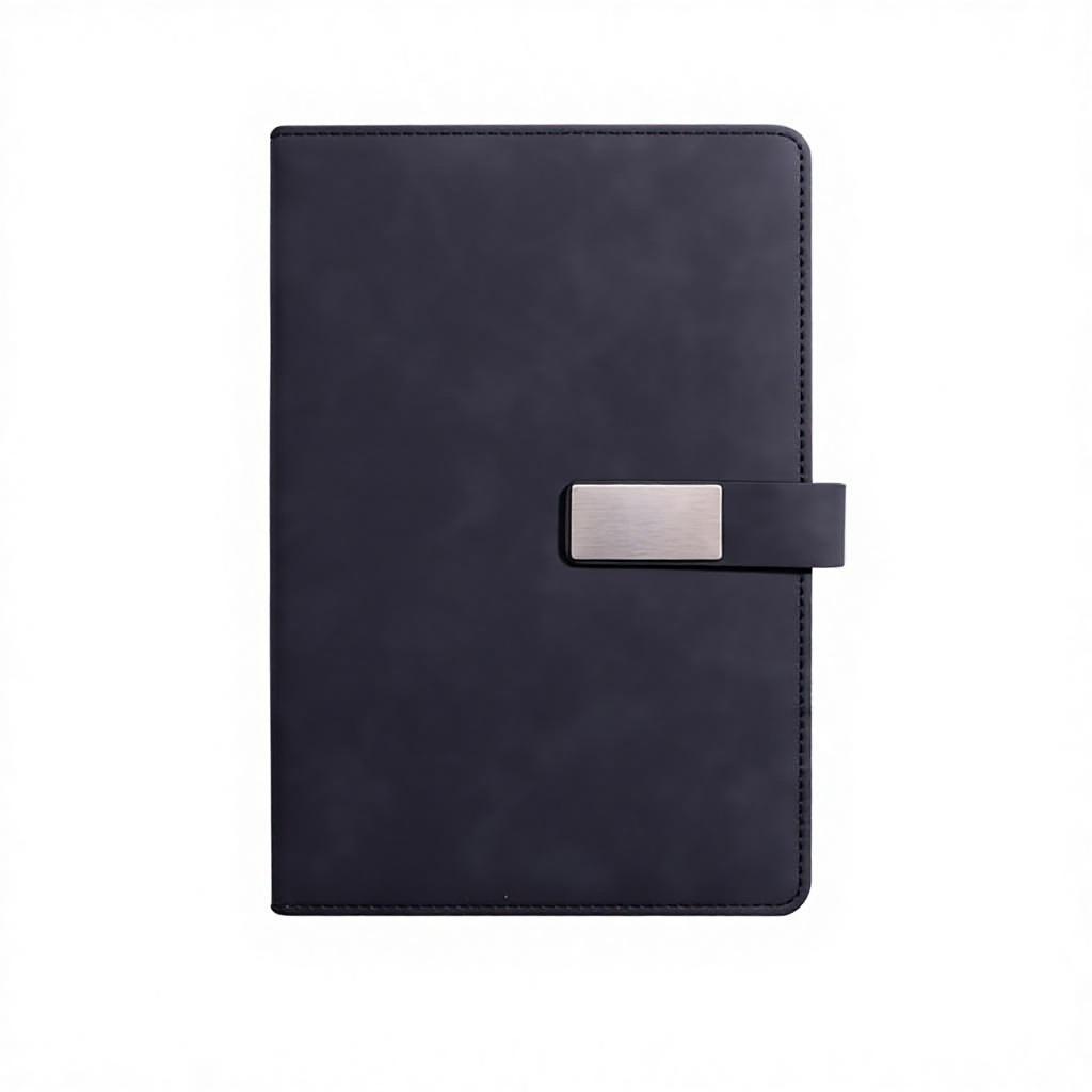 Custom Logo School & Business Notebook Set Wired Glue Bound PU Leather Cover Notepad Gift for Students and Professionals