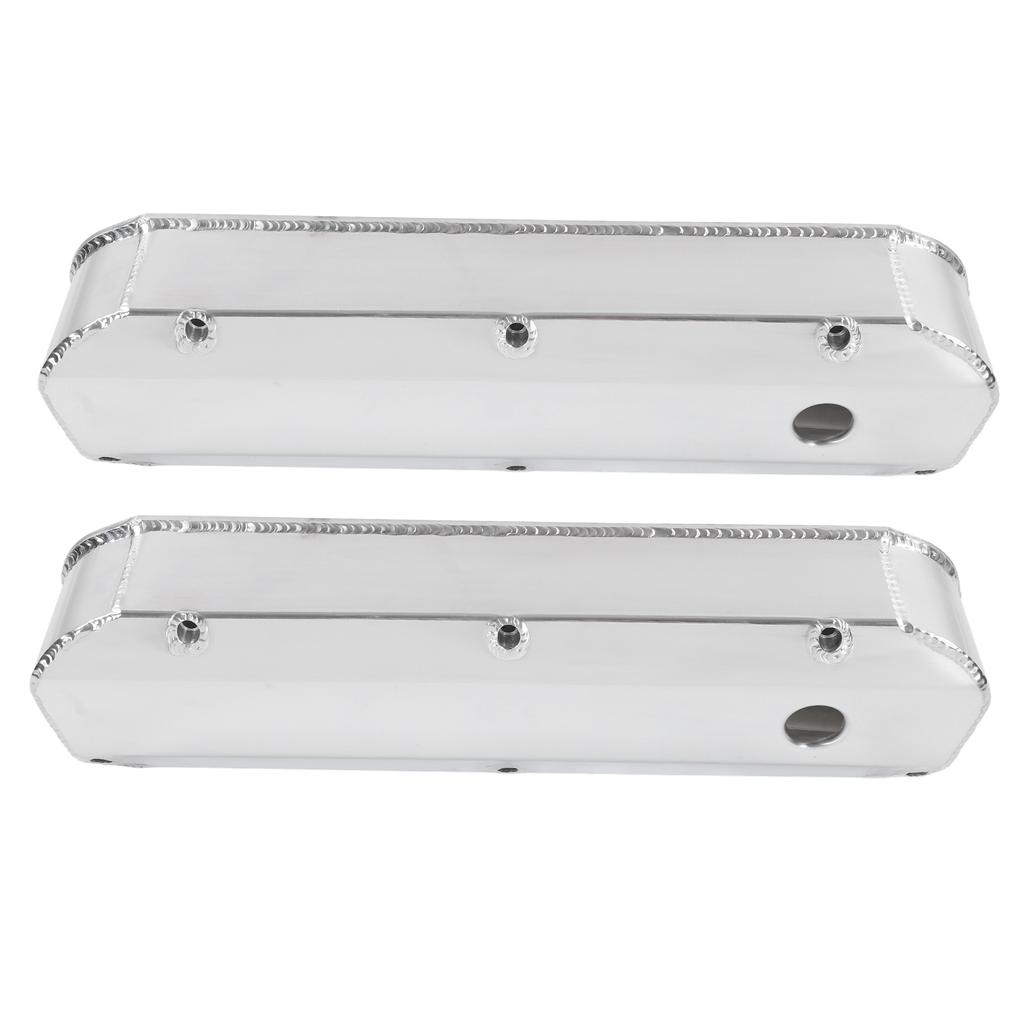2pcs Fabricated Satin Aluminum Valve Covers Car Accessories Replacement for Ford Small Block SBF 289 302 351W