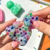 Squishy Little Bear Squeeze Pimples Fidget Toy Wet Soft Cute Animal Decompression Toy Squishy Balls Fidget Toys For Kids Adult