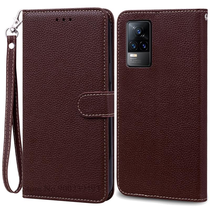 Чехол V21e для Vivo V21e, мягкий силиконовый чехол-кошелек с откидной крышкой из кожи для Vivo V21e, чехол для телефона Vivo V21e 4G, задняя крышка, корпус