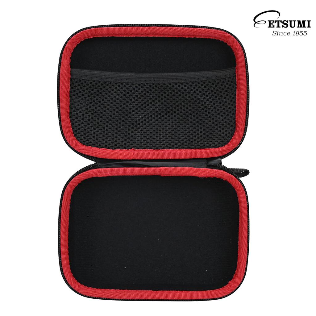 Etsumi Travel Pouch Case Gadget Pouch Accessory Box S Travel Business Trip Storage Small Item Organizer Black Semi-Hard Bag-in-Bag VE-2539
