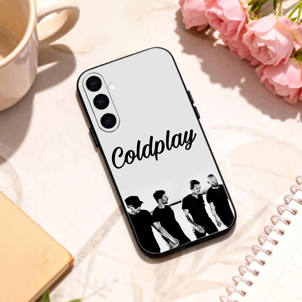 Alternative rock Coldplay phone Case For Samsung Galaxy A73,A72,A71,A70,A53,A52,A51,Others Soft Black Shell