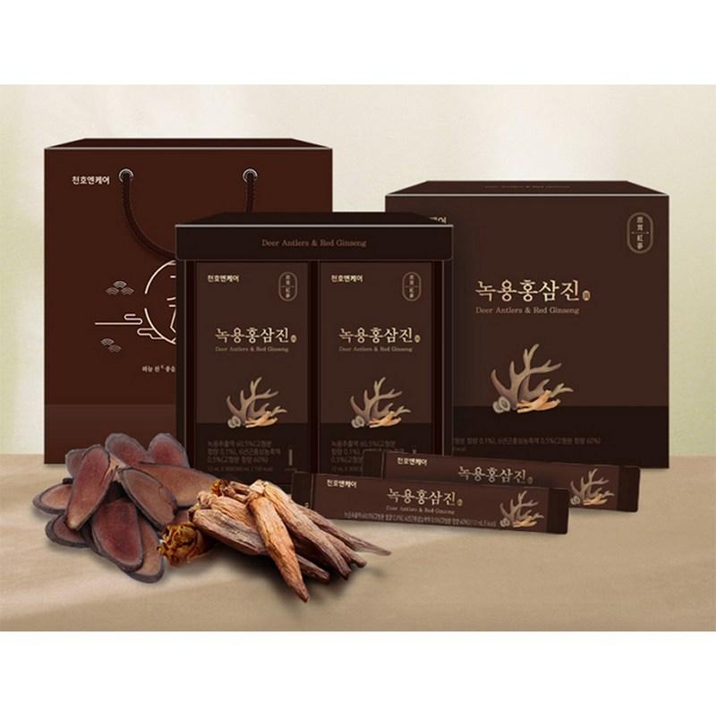 Cheonho NCare Antler Red Ginseng Stick Set 60p, 720ml, 2 Units