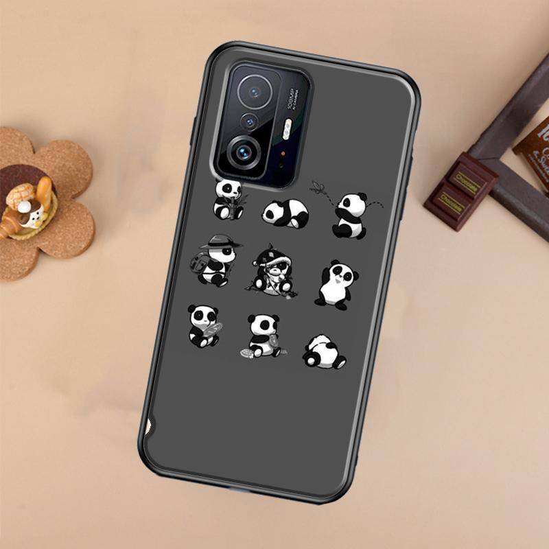 Милый панда Чехол для телефона POCO X5 X4 X3 F5 Pro M4 M5s F3 F4 GT C40 Для Xiaomi 12T 11T 13 Pro 12 Lite
