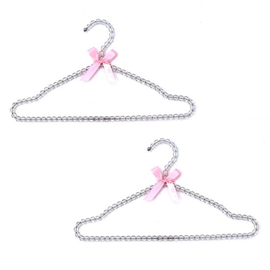 2 шт. вешалка для одежды с искусственным жемчугом и бантом, пластиковая витрина для магазина, вешалка для искусственного жемчуга, аксессуары для дома