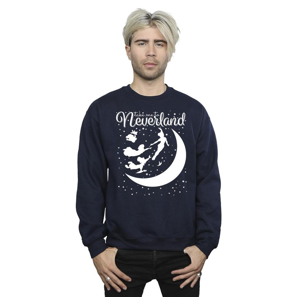 Disney Mens Peter Pan Take Me To Neverland Sweatshirt