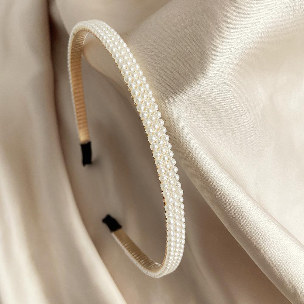 Женские элегантные искусственные жемчужины, простые повязки для волос, милая повязка на голову, обручи для волос, держатель, украшение на голову, повязка на голову, женские модные аксессуары для волос