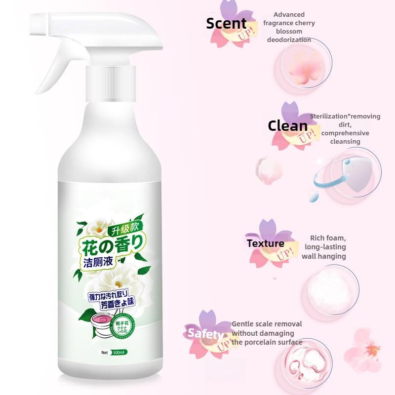 500 мл Туалетный очиститель с цветочным ароматом Удаляет известковый налет, желтые и мочевые пятна Мощное средство Глубоко очищает и дезодорирует