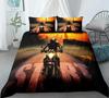 Motorcycle Race Car Bedding Set Single Twin Double Queen King Cal King Size Bed Linen Set