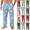 Men's Allover Printed Home Pants Sleeping Pajama Pants Long Pants Pajama Pants