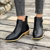 Остроносые женские ботинки челси на среднем каблуке, зимняя мода 2024 года, повседневная обувь для ходьбы, туфли-лодочки, трендовое платье, Mujer Zapatos