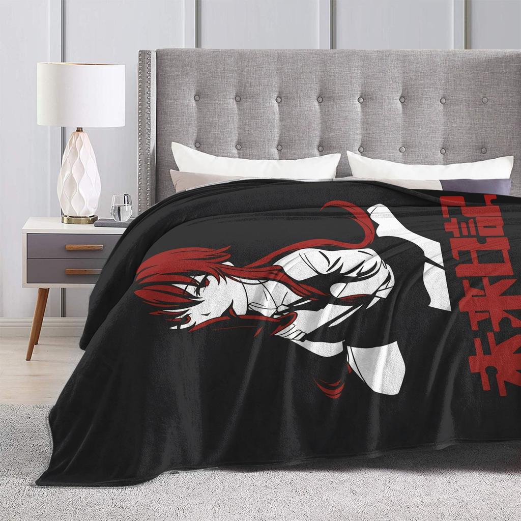 Mirai Nikki Gasai Yuno Flannel Blanket Winter Soft Throw Blanket for Girls Boys Couch Bed Street Trend Bedspread Sofa Bed Cover