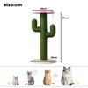 Cactus-Shaped Cat Tree – 90 cm Tall Cat Tree with Thickened Sisal Posts and Anti-Tip Protection, Green Design Cat Tree, Cat Scratching Post