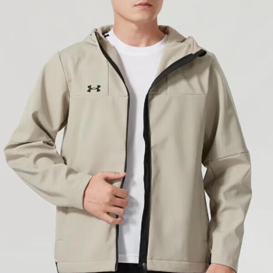 Under Armour Худи с длинным рукавом и брюки с эластичными манжетами, повседневный спортивный комплект, унисекс, 23600704-409+-24600408-203