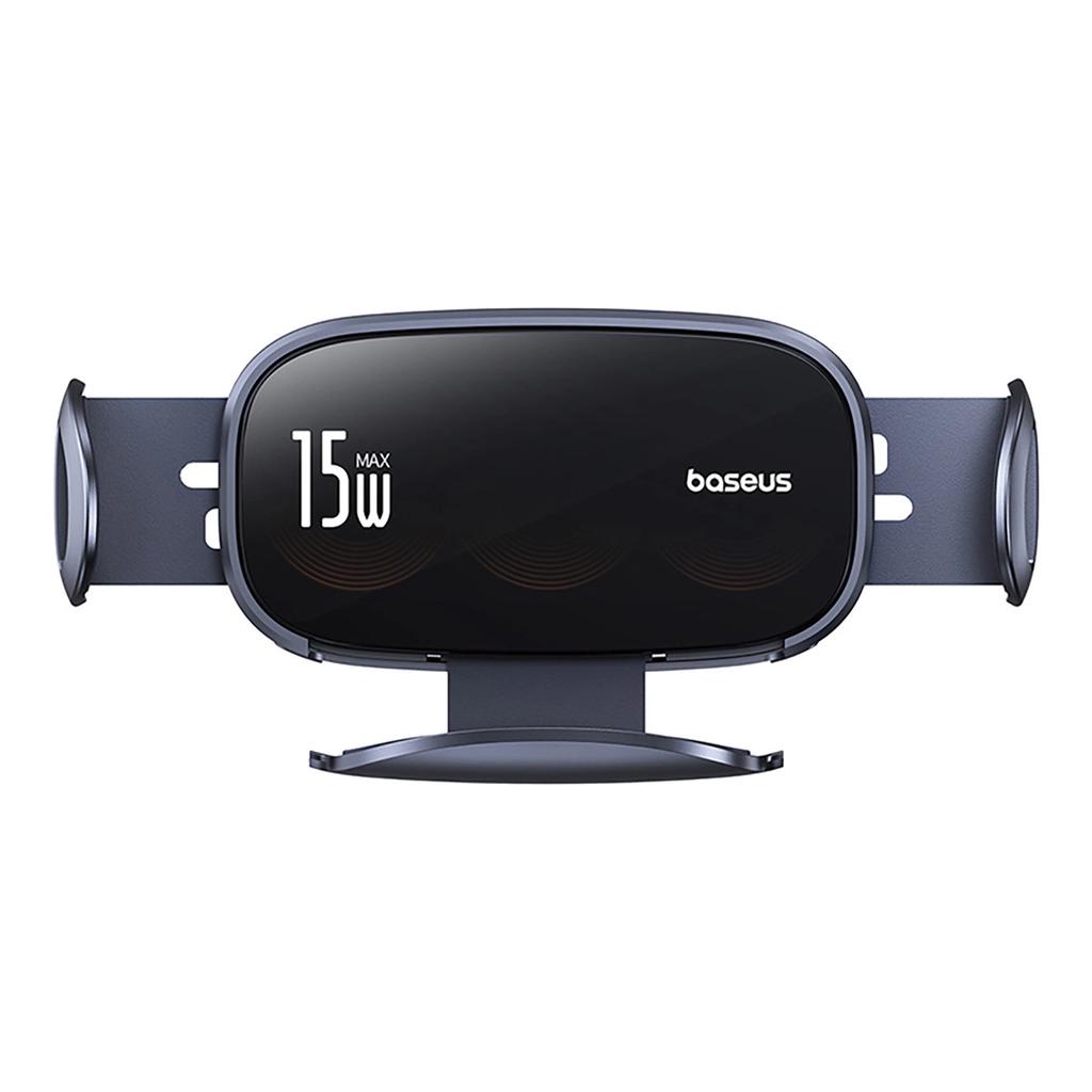 Baseus Lightchaser Bs-Cm029 Car Holder With Triple Coil Inductive Charger - Black