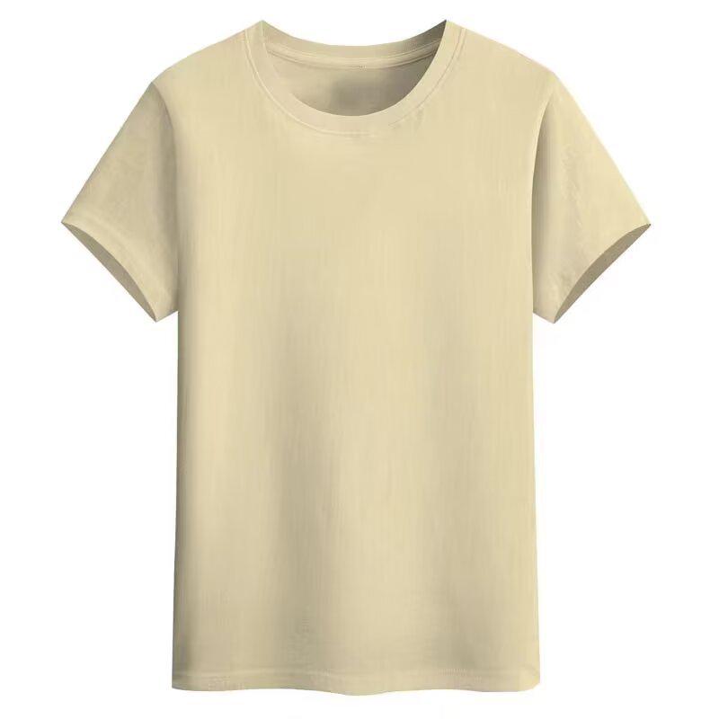 Мужская летняя дышащая однотонная футболка с круглым вырезом, облегающая, повседневная