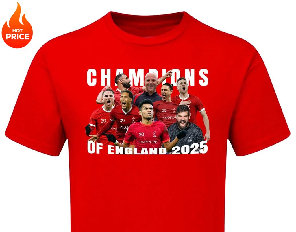 Summer New Men's Liverpool 20 England League Champions TSHIRT 2025 Player T-shirt Retro Fashion Unisex Short-sleeved Top