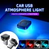 2 шт. Новые USB-светильники для атмосферы салона автомобиля, светодиодные сигнальные огни, автомобильные лампы для чтения, декорации, ночные огни, аксессуары для интерьера