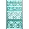 Repositionable Adhesive Stencil Fancy Border 11.5 X 20.5 Cm
