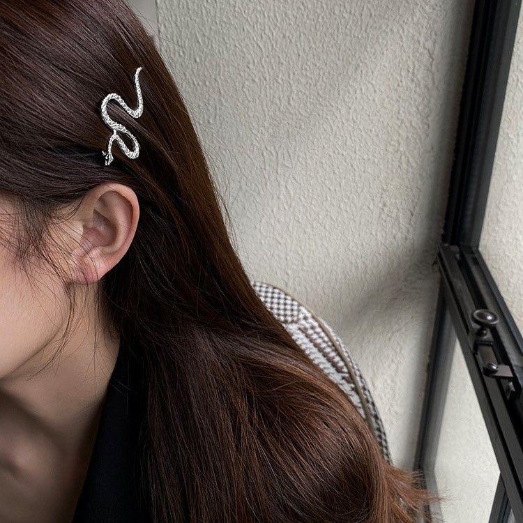 Retro Hair Clip for Female Instagram Creative Snake Shaped Hair Clip