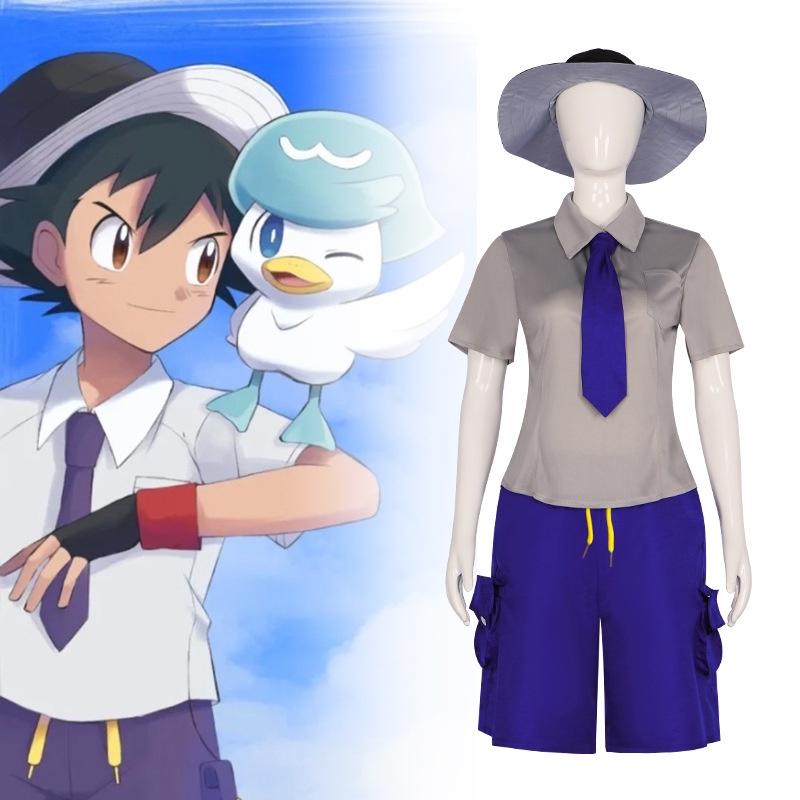Комплект костюма для косплея Флориана и Джулианы из Pokemon Scarlet And Violet для Хэллоуина и сценических выступлений