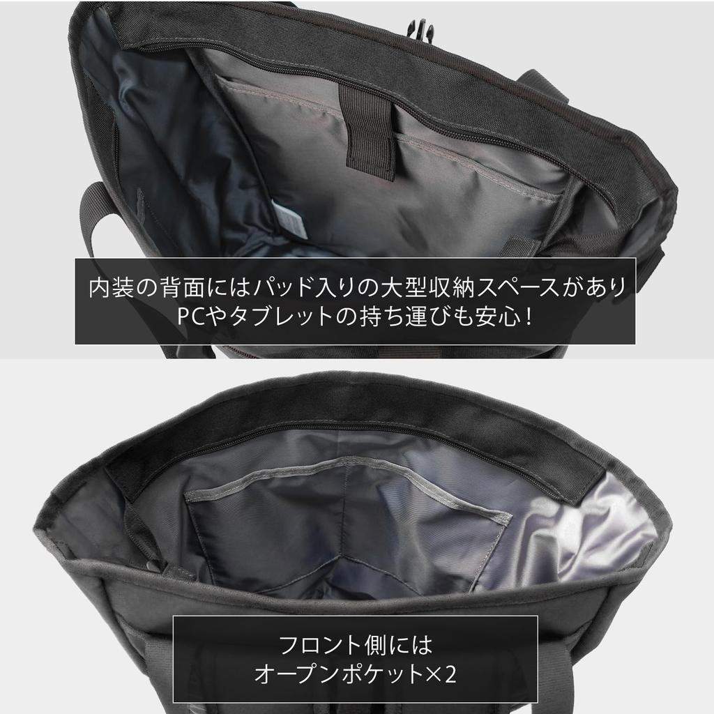 Рюкзак-тоут с плечевым ремнем, большой, формат А4, ПК, многоцветный, черный, F [Товары для отдыха на природе] Пояс, вместимость, хранение, карманы, многофункциональный, мужской, 22469063,