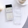 Для Samsung Galaxy Z Flip 4 3 прозрачный блестящий чехол с мечтательными звездами, прозрачная противоударная задняя крышка для Samsung Z Flip4 Zflip3, чехол