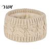 Knitted Headband with Fleece Lining Winter for Women, Soft Lined Thermal Hair Ear Warmers Women Band, Thickened Plush Warmer Cold Weather Outdoor