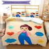 3pcs Ms. Rachel Educational Adventures pattern bedding set duvet cover set includes duvet cover &pillowcases, perfect all season bedroom decoration & 