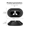 For Mitsubishi Eclipse Galant Mirage L200 Xpander Triton Colt Pajero Car Door Silicone Mat Anti Shock Pad Stickers Accessories