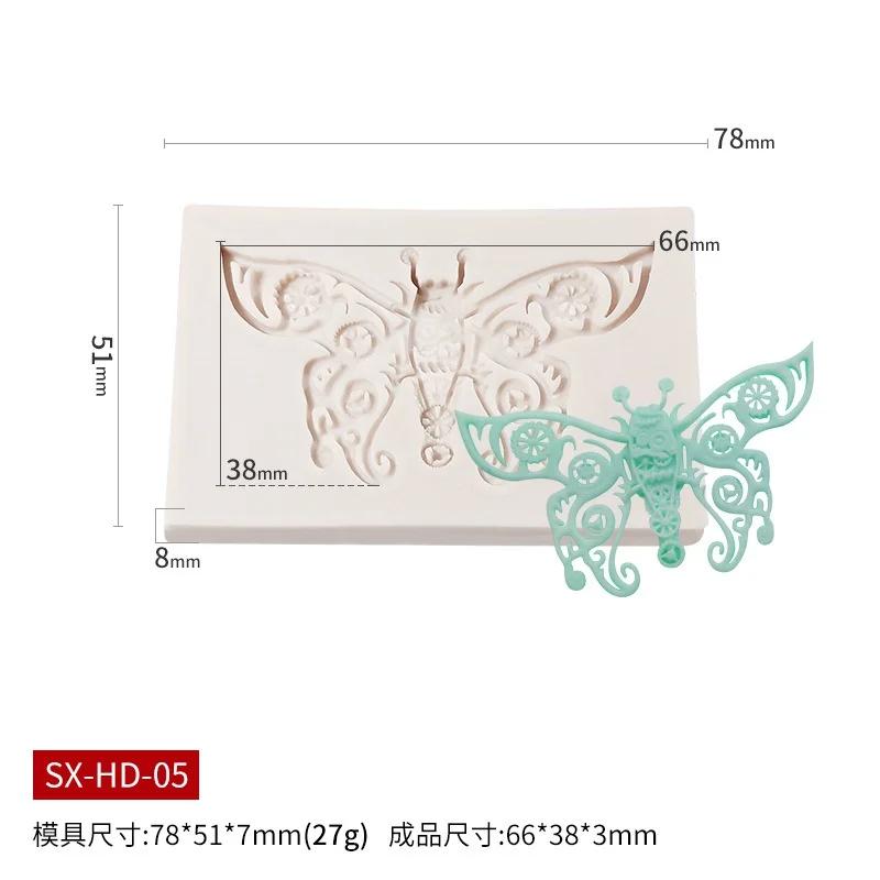 Бабочки Форма для украшения помадки Форма для украшения шоколада на торте Силиконовые формы для выпечки своими руками