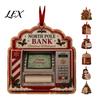 Reusable Holiday Party Favors 2D Acrylic Christmas Cash Holder Ornament, Gift Card Hanging Personalized Money Hangers Xmas Tree Decor, Pocket Keepsake
