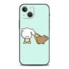 Cartoon Capybara Luxury Phone Case For iPhone 11 12 13 14 15 Pro Max Mini X XR XS 7 8 Plus SE Soft Silicone Cover Black Funda