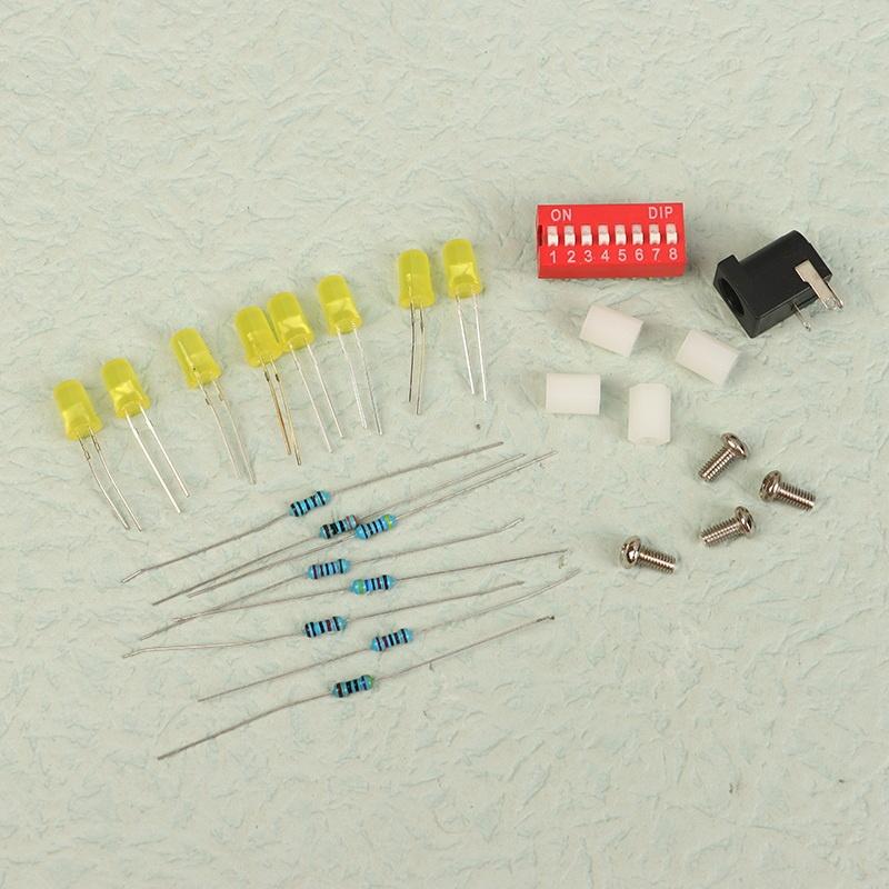 Набор для практики пайки своими руками, светодиодный, проверка тока, ом, электронное производство, детали для DIY, обучающий набор для экспериментов
