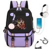 KATSEYE Backpack USB Charging Port Student Bookbag Travel Daypack Fashion Casual Laptop Compatible Large Capacity Water-Resistant 60123-12