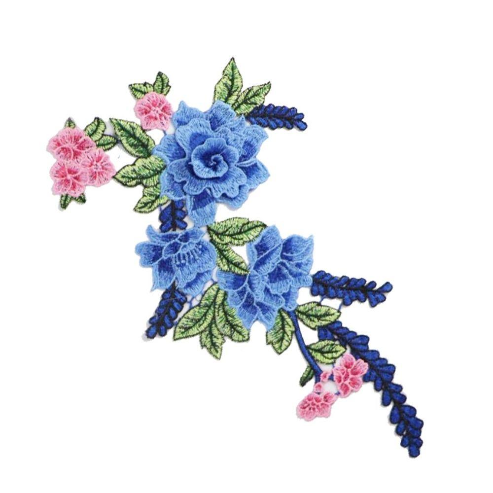 Сделай сам одежда Cheongsam роза пион цветок отделка одежда аксессуары нашивка вышивка аппликация