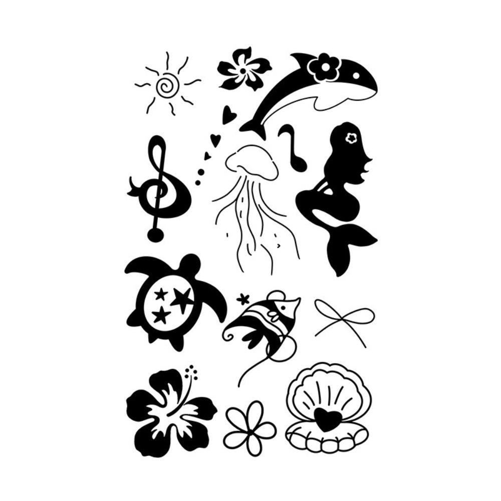 Glitter Powder Temporary Tattoo Stickers DIY Fake Tattoo Decals Body Glitter Tattoo Kit