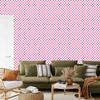 Powder pink checkerboard wallpaper, subtle detail 50x1000
