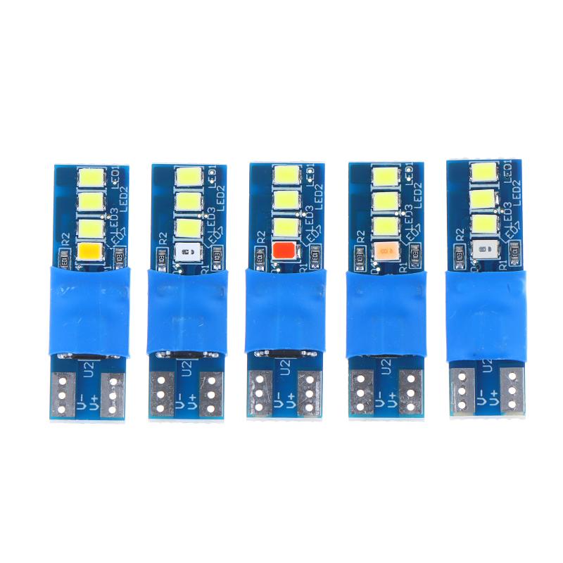 2Pcs T10 Double Tip Dynamic LED Bulb Car Interior Reading Trunk Width Indicator Modified Lighting