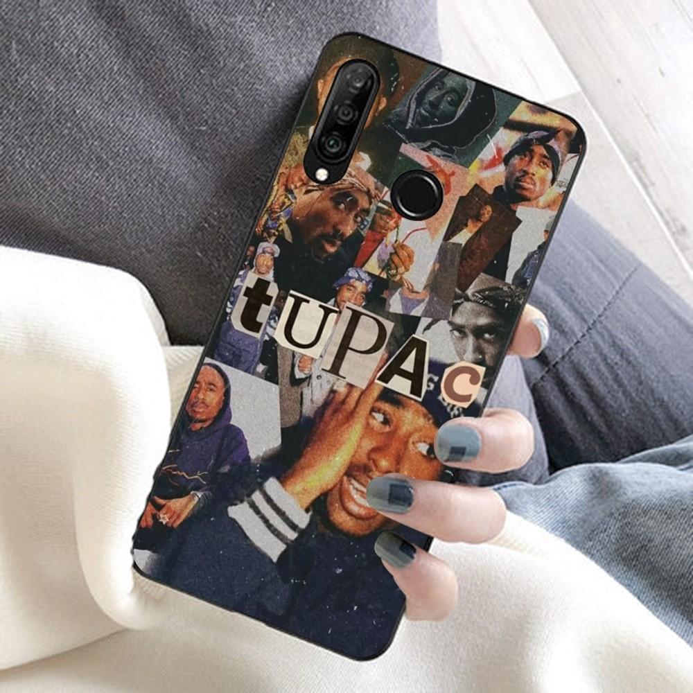 Rap Singer Tupac Shakur Phone Case For Huawei Honor 10 lite 9 20 7A 9X 30 50 60 70 pro plus Soft Silicone Cover