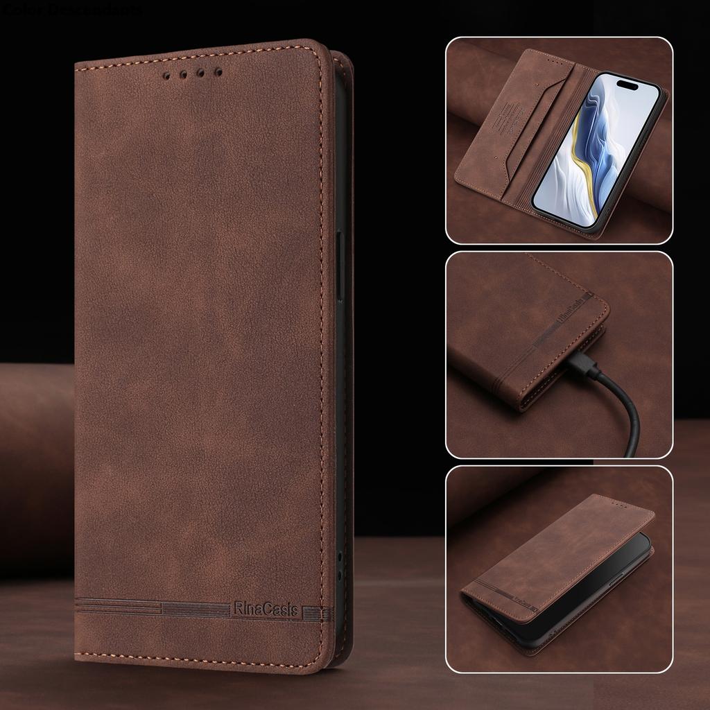 Magnetic Book Case For Samsung Galaxy A11 A22 A22S A30 A31 A32 A20 A21 A21S A40 A41 A42 RFID Anti-Theft Leather Cover Card Bag