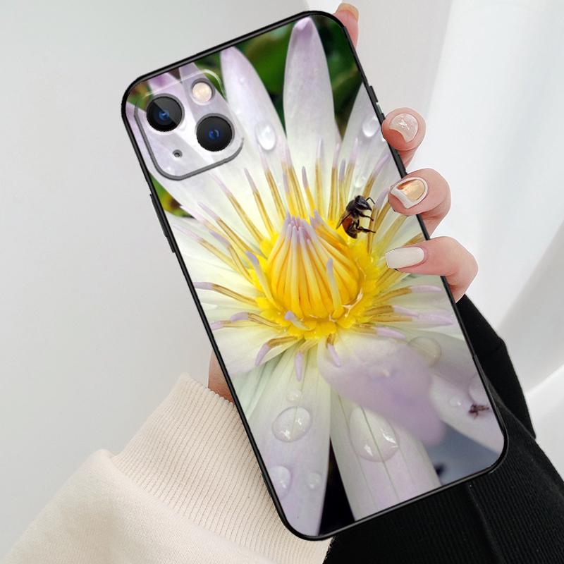 Чехол для телефона с цветком лотоса для iPhone 17 Pro Max 16 15 14 11 12 13 Pro Max mini 15 16 Plus 16e 17 Air Cover