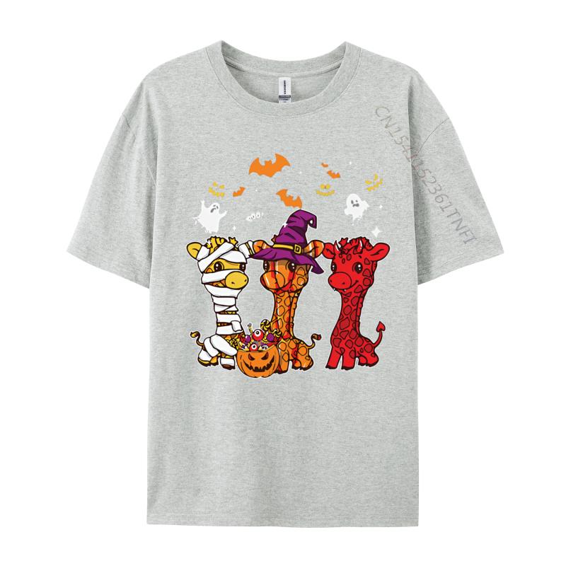 Giraffe Happy Halloween Costume Giraffe Tshirt Graphic Unisex Cotton Tee Tops High Quality 2024 T Shirt