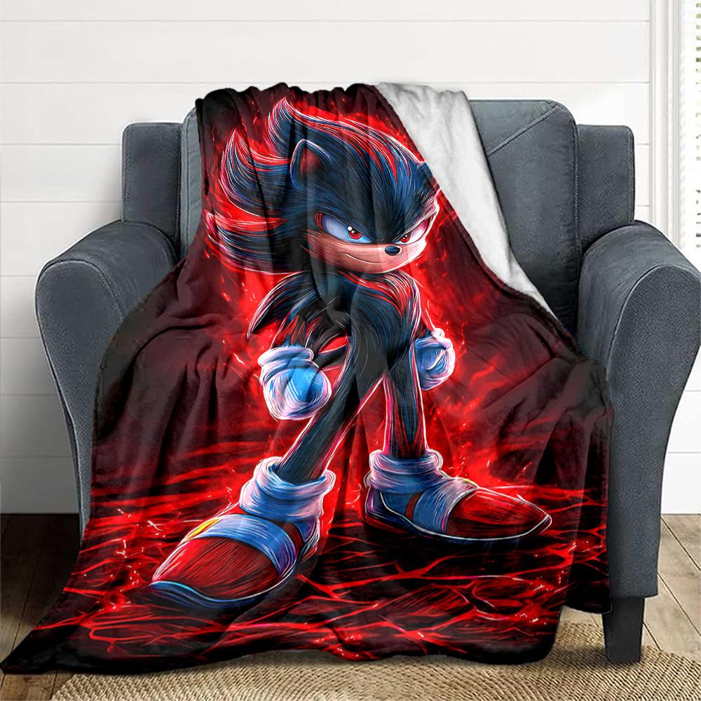 1pc Shadow Sonic Soft Skin-Friendly Flannel with Digital Printing, Various Sizes Available for Family, Friends, Birthday004