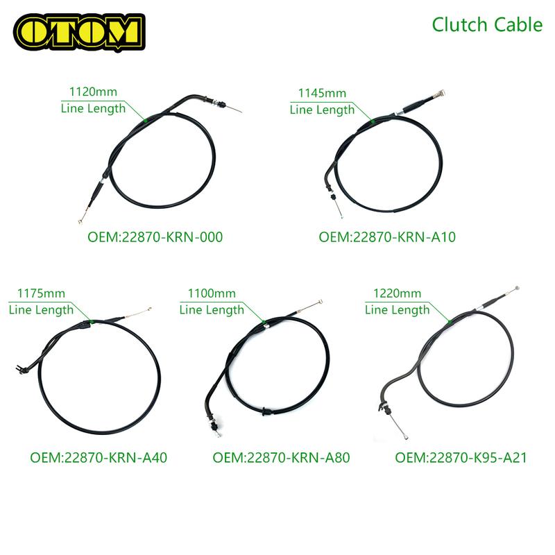 OTOM For HONDA Throttle Cable/Clutch Cable Emergency Brake Wire Oil LineCRF250R CRF250RX CRF450R CRF450RX Off-road Pit Dirt Bike