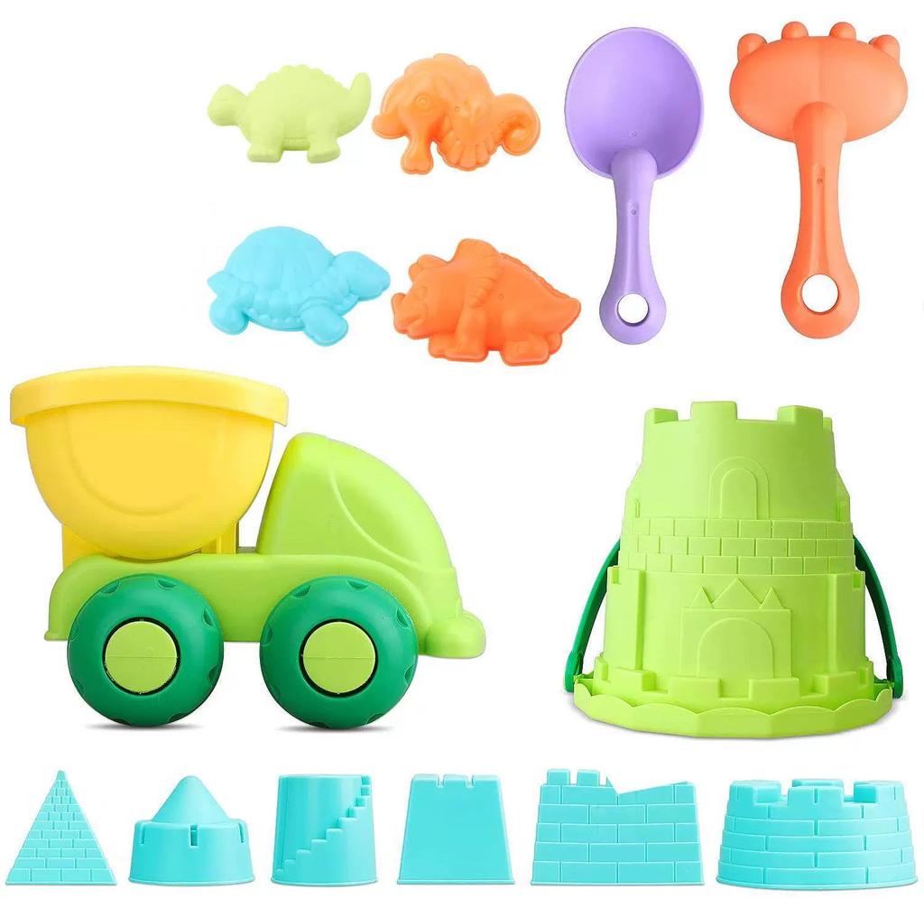 Летний детский пляжный набор: Водные игры Машинка и Песочные инструменты