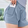 Mesh Shorts Peach Exercise Fitness Shorts Seamless Nude Pocket Yoga Shorts Women